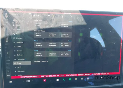 2021 Tesla Model S Long Range Dual Motor All-Wheel Drive z USA, uszkodzony, nr VIN 5YJSA1E59MF440421